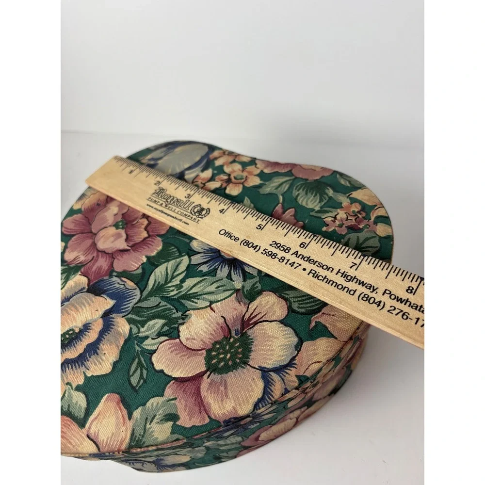Vintage Floral Chintz Heart Nesting Boxes Set of 3  Cottage-core Nesting